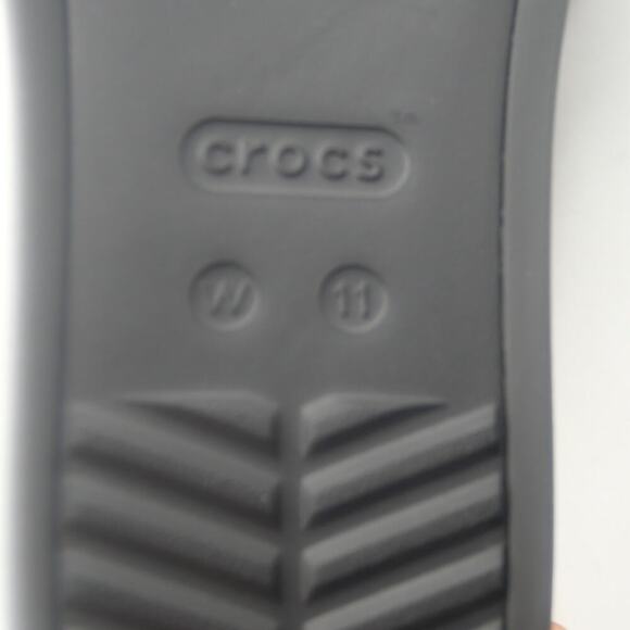 NEW Crocs Miami Sandals Slides BLACK Open Toe Women's 11 - Picture 8 of 8